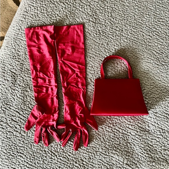 Small Special Occasion Purse with Matching Gloves - Picture 1 of 6